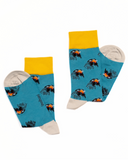 Bamboo Crew Socks for Men - Arctic Sky