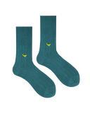 Bamboo Solid Crew Socks for Men - Blue