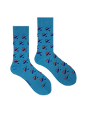 Bamboo Crew Socks for Men - Bleed Blue