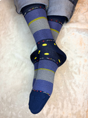 Bamboo Crew Socks for Men - Blue Horizon