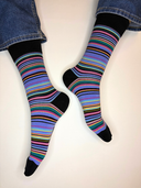 Bamboo Crew Socks for Men - Stripes