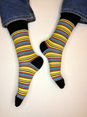Bamboo Crew Socks for Men - Stripes