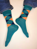 Bamboo Crew Socks for Men - Argyle