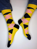 Bamboo Crew Socks for Men - Argyle
