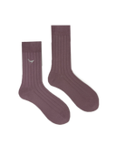 Bamboo Solid Crew Socks for Men - Pink