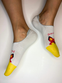 Bamboo Unisex No Show Socks - Foxy