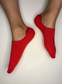 Bamboo Unisex No Show Socks - Raspberry Ripples - Second Image