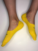Bamboo Unisex No Show Socks - Yellow - Second Image