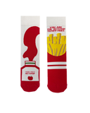 Unisex Bamboo Crew Socks - Fries & Ketchup