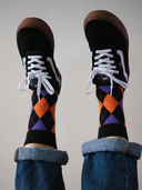 Unisex Bamboo Crew Socks - Witch Stitch