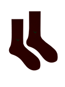 Bamboo Solid Crew Socks for Men - Red