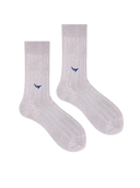 Bamboo Solid Crew Socks for Men - Neutrals