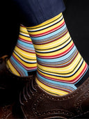 Bamboo Crew Socks for Men - Stripes