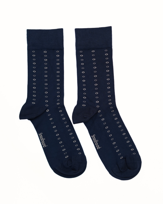 Navy Blue Crew Bamboo Socks