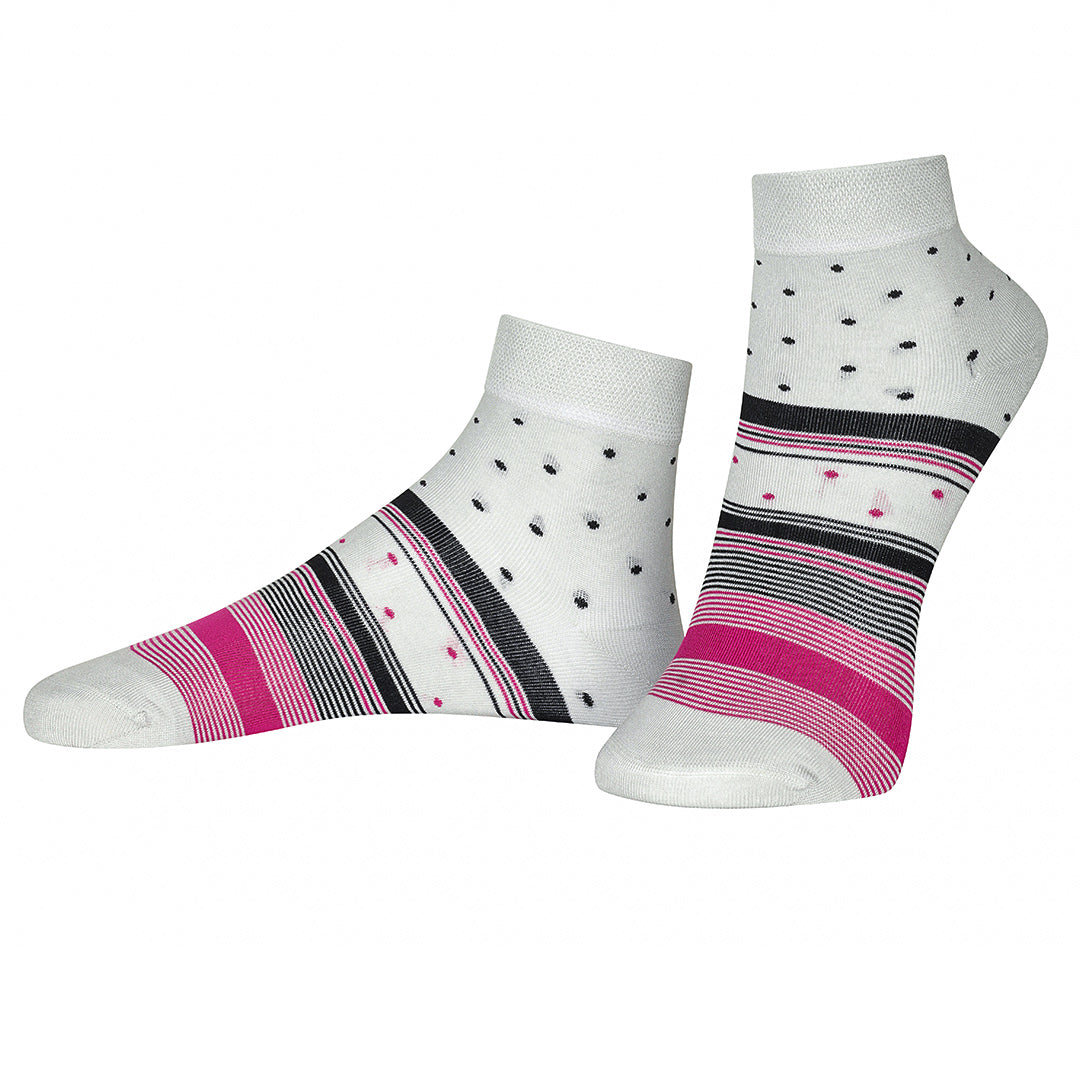 Rosy Zebra Bamboo Socks