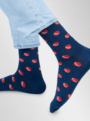 Bamboo Crew Socks for Men - Cricket Carnival