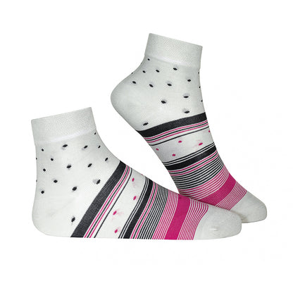 Rosy Zebra Bamboo Socks