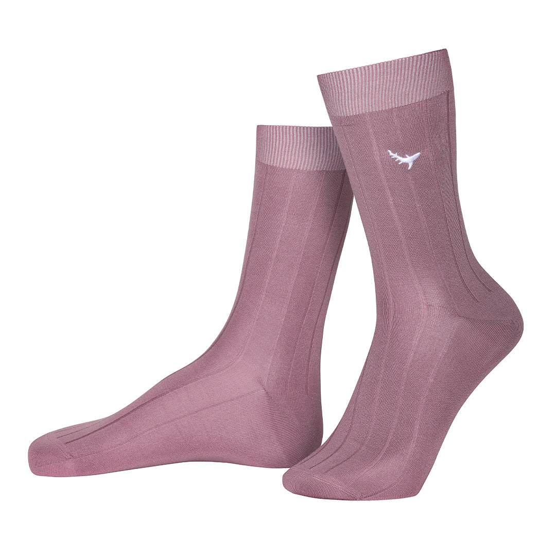 Mauve Mist-Crew Socks Bamboo Socks