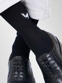 Bamboo Ribbed Crew Socks for Men - Pack of 5