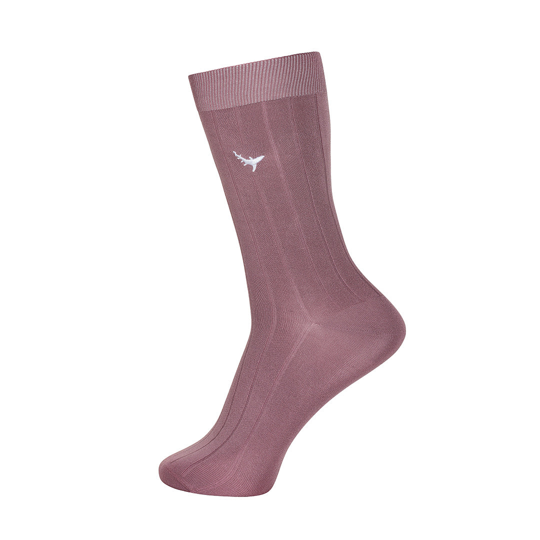 Mauve Mist-Crew Socks Bamboo Socks