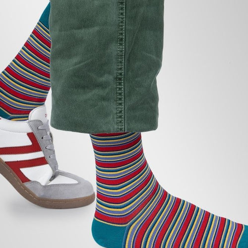 Bamboo Crew Socks for Men - Rosy Mint