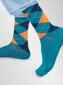 Bamboo Crew Socks for Men - Argyle