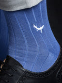 Bamboo Solid Crew Socks for Men - Jewel Tone