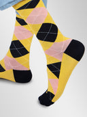 Bamboo Crew Socks for Men - Argyle
