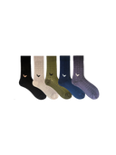 Mercerised Crew Socks for Men - Pack of 5