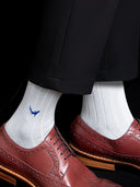 Bamboo Solid Crew Socks for Men - Neutrals