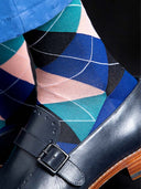 Bamboo Crew Socks for Men - Argyle