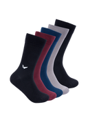 Bamboo Ribbed Crew Socks for Men - Pack of 5