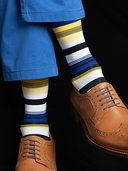 Bamboo Crew Socks for Men - French Riviera