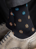 Bamboo Crew Socks for Men - Black Bliss