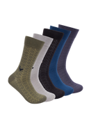 Mercerised Crew Socks for Men - Pack of 5