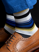 Bamboo Crew Socks for Men - French Riviera