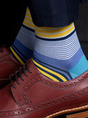 Bamboo Crew Socks for Men - Sunny Sailor