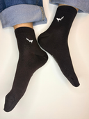 Bamboo Solid Ankle Socks for Men - Brown