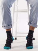 Bamboo Ankle Socks for Men - Xmas Delight