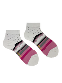 Bamboo Ankle Socks for Women - Rosy Zebra