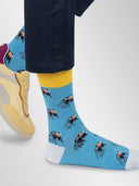 Bamboo Crew Socks for Men - Arctic Sky