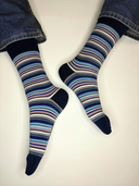 Bamboo Crew Socks for Men - Stripes