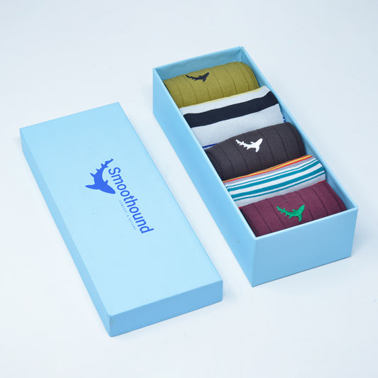 Bamboo Crew Socks for Men - Mix & Match (Pack of 5)