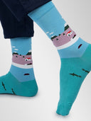 Bamboo Crew Socks for Men - Serene