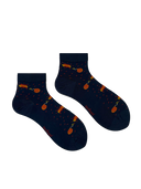 Bamboo Ankle Socks for Men - Blue Bloom