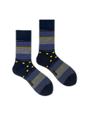 Bamboo Crew Socks for Men - Blue Horizon