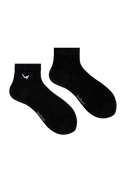Bamboo Solid Ankle Socks for Men - Black