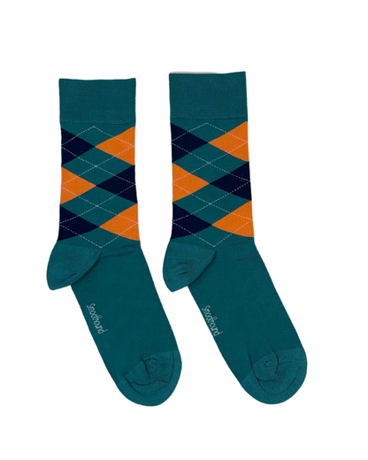 Bamboo Crew Socks for Men - Argyle