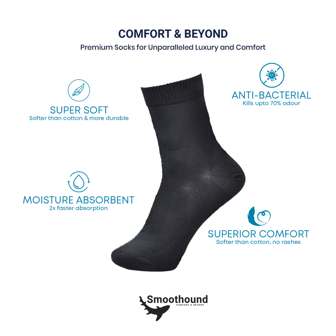 Blush Comfort-Crew Socks Bamboo Socks