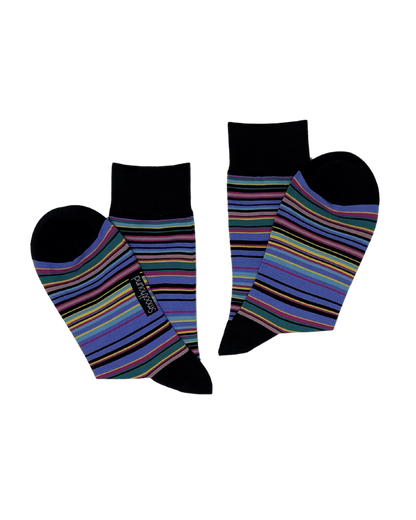 Bamboo Crew Socks for Men - Stripes